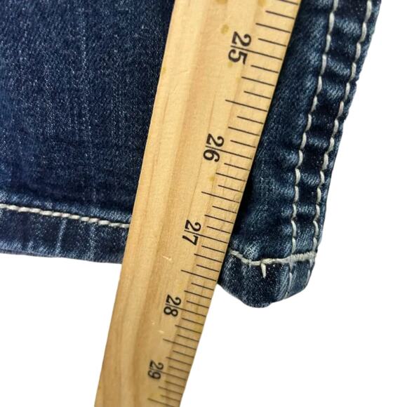 Miss Me Girls Skinny Jeans Size 12 Dark Wash Stretch Denim Rhinestone Pocket - Picture 7 of 9